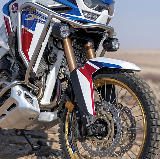 suspension travel for africa twin